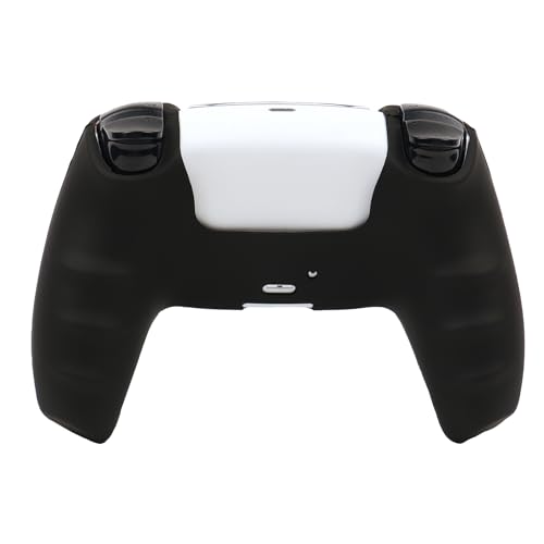 Pixelated Skull Controller Skin Cover Compatible with PS5/Playstation 5 Controller, RALAN Protector Case Customised Thumb Grip - color: Pixelated Skull Black Red