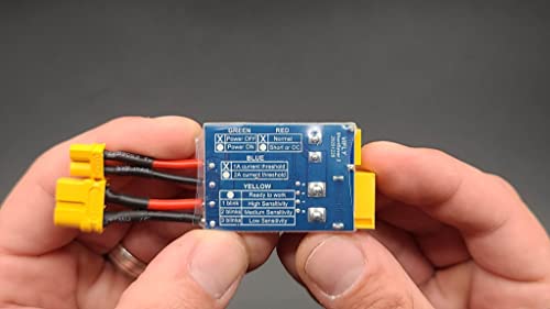 VIFLY ShortSaver V2 Smart Smoke Stopper Electronic Fuse to Detect and Prevent Short-Circuit and Overload, Power Switch for Receiver Binding XT30 XT60 Available