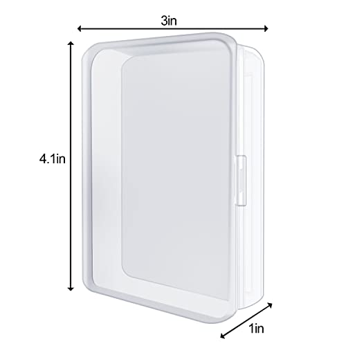 4 Pcs Blank Playing Card Cases, Clear Plastic Deck Box Holders for Game Cards & More - color: 4 PCS Clear