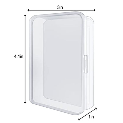 4 Pcs Blank Playing Card Cases, Clear Plastic Deck Box Holders for Game Cards & More - color: 4 PCS Clear