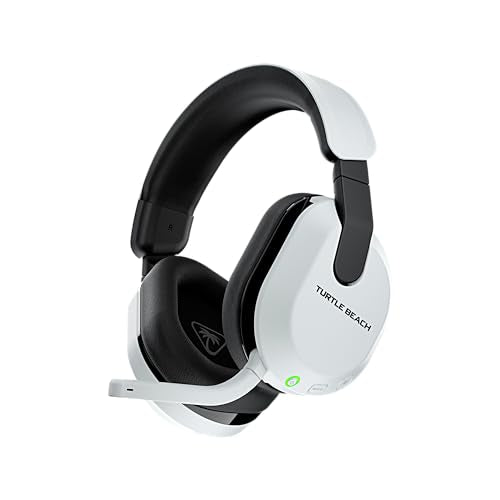 Turtle Beach Stealth 600 Wireless Multiplatform Gaming Headset for PS5 & PC | PlayStation, PS4, Bluetooth, 50mm Drivers, Rechargeable 80-Hr Battery, Noise-Cancelling Flip-to-Mute Mic, Memory Foam, Black - color: White