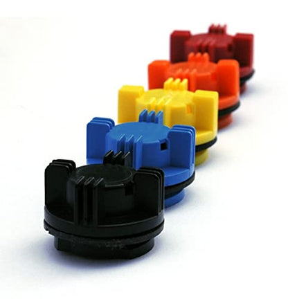 Battery Vent Caps (NOT DESIGNED FOR CAR BATTERIES) ORANGE / 1 pc - color: ORANGE