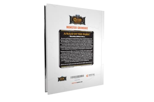 Ghostfire Gaming Grim Hollow: The Monster Grimoire | RPG creature sourcebook for fantasy tabletop roleplaying games, ages 14+