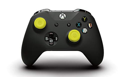 Skull & Co. Skin, CQC and FPS Thumb Grips Joystick Cap Analog Stick Cover for Xbox [XSX/XB1] Controller- Neon Yellow, Set of 6 - color: Neon Yellow, size: Concave-6pcs