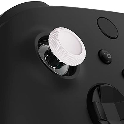 eXtremeRate Replacement Thumbsticks for Xbox Controller, Joysticks Repair Kit for Xbox Series X/S, One (Standard, Elite V1), Custom Analog Stick Button - White & Clear - color: Clear White
