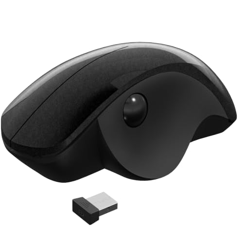 Ergonomic Thumb Wheel Mouse, Silent Wireless Mouse for Laptop | Comfortable Computer Mouse For Office Work, An Ergonomic Silent Click Mouse Offering A Natural Hand Posture