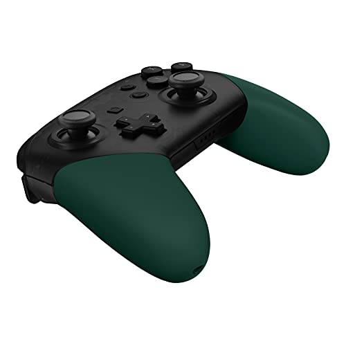 eXtremeRate Racing Green Replacement Handle Grips for Nintendo Switch Pro Controller, Soft Touch DIY Hand Grip Shell for Nintendo Switch Pro Controller - Controller NOT Included - color: Racing Green
