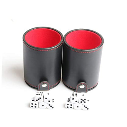 FAVOMOTO 3pcs Double Silent Dice Cup for Dice Storage for Ktv Bar Games and Parties