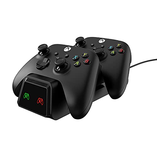 Talkworks Dual Gaming Controller Charging Dock Station - Compatible with Xbox One and Xbox Series S/X (Controllers Not Included) - Bluetooth Charger - Wireless Charging Station Charger Stand