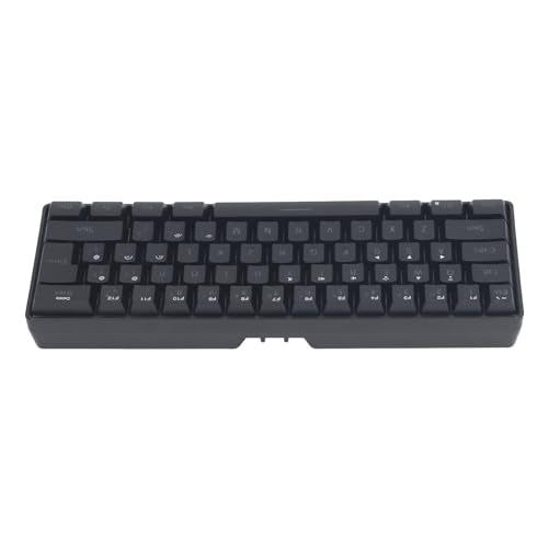 Semme 3 Mode Silent RGB Backlight Keyboard Wired Compatibility for Laptop Phone Tablet Gaming and Office Use (Black) - color: Black
