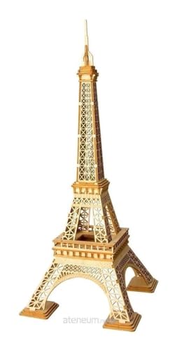 ROBOTIME Assembly Famous World Architecture 에펠탑 정교한 나무 공예 키트 아동용 최고의 모델 키트 및 DIY 아트 프로젝트 성인용 - color: 에펠탑