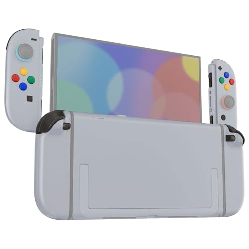 eXtremeRate DIY Replacement Shell Buttons for Nintendo Switch 2, Custom Full Set Rear Back Plate Controller Housing with Button for Switch 2 Console & Joycon 2 - Deluxe Version - New Hope Gray - color: New Hope Gray