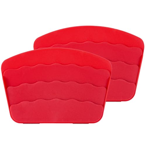 Card Holders for Playing Cards, Playing Cards Holder for Kids, Red | Game Card Holders w/Foldable Stand, Playing Card Holder for Kids Adults Seniors, Poker, Family Game Nights Accessories - color: Red, size: 2PCS