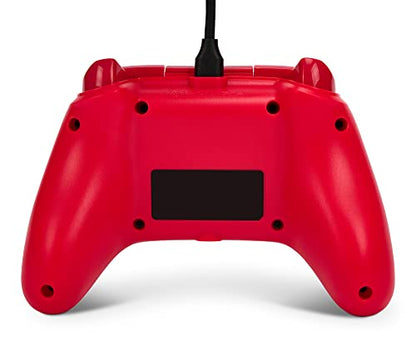PowerA Wired Controller for Xbox Series X|S - Red, gamepad, video game/gaming controller, works with Xbox One, Officially Licensed - style: Red