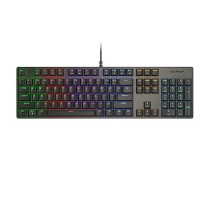 Cougar Ultimus EX RGB Wired Mechanical Gaming Keyboard – Full-Size 104-Keys, Metal Frame, Doubleshot Keycaps, Black