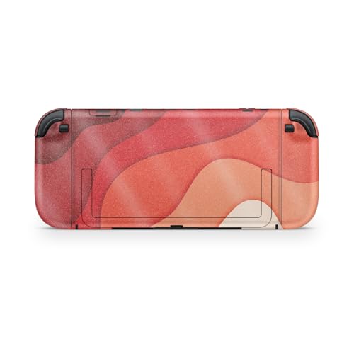 Glossy Glitter Gaming Skin Compatible with Nintendo Switch 2 Console Only - Papercraft Red - Premium 3M Vinyl Protective Wrap Decal Cover - Easy to Apply | Crafted in The USA by MightySkins - color: Papercraft Red, size: Switch 2 Console Skin Only, style: