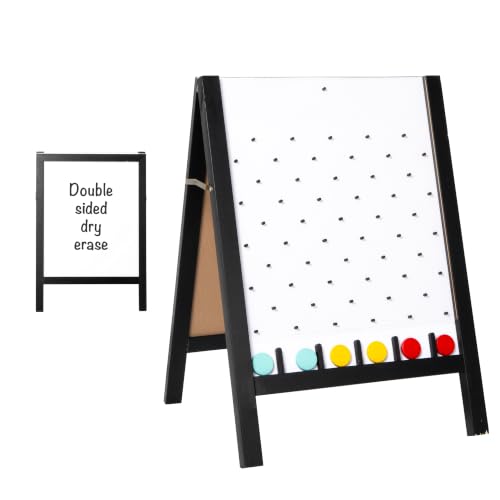 Ilyapa Prize Drop Board, 20x31 in - Penny Drop Game, Whiteboard Sign | Wooden A-Frame Whiteboard Sign, Includes 12 Coin Drop Discs & Eraser - For Trade Shows & Events - color: White, size: 21x30