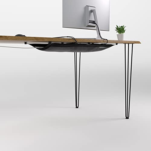 Cable Management net - Under Desk Wire Management - Flexible Under Desk Cable Management Tray Black - color: Black
