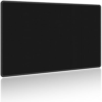 NiHome Playmat Compatible with MTG Magic The Gathering, Solid Black | 24 x 14 Inch - Non-Slip Rubber Base, Stitched Edges, Card Zones & Protective Storage Sleeve