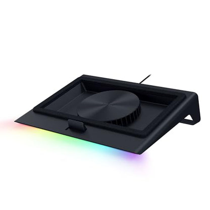 Razer Laptop Cooling Pad Adaptive Smart, Intelligent Fan Control | Airtight Pressure Chamber, Fits Most Laptops & Macbooks 14" to 18", Preset & Custom Fan Curves, 3 Port USB Type A, Chroma RGB