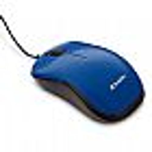 Verbatim Silent Corded Optical Mouse – Blue - color: Blue