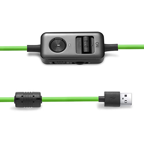 Edifier G4 USB Gaming Headset with Virtual 7.1 Surround Sound, Retractable Boom Microphone, LED Lights Mesh Open Back Adjustable Video Games for PC, Laptop, desktops - Green