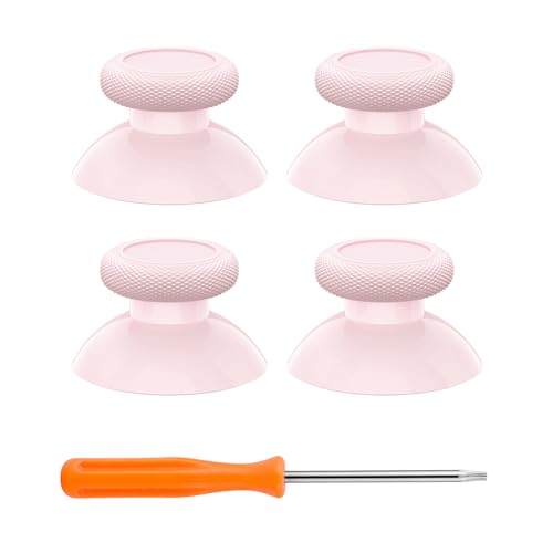 eXtremeRate Replacement Controller Joystick for Xbox One - 4 PCS Cherry Blossoms Pink Thumbsticks Analog Thumb Sticks for Xbox Series X/S, Xbox One S/X, Elite Controller with Repair Kit Screwdriver - color: Cherry Blossoms Pink