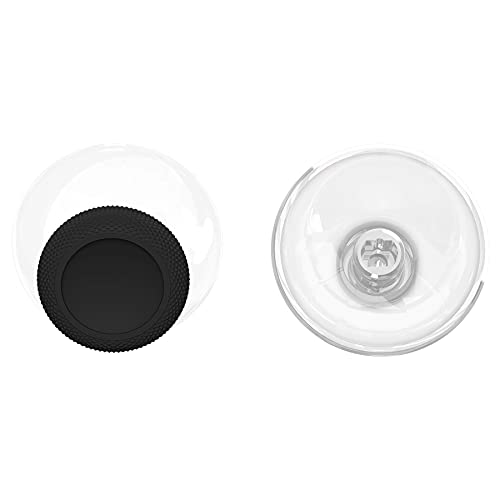 eXtremeRate Replacement Thumbsticks for Xbox Series X & S Controller, Joysticks Repair Kit for Xbox Wireless Controller, Custom Analog Stick Buttons for Xbox One S/X/Elite Controller - Black & Clear - color: Black & Clear