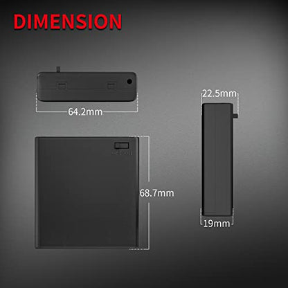DAIERTEK 4 AA Battery Holder with Switch 6V Battery Case Holder with Cover 4 Slots 1.5V AA Battery Storage Box with Wires Battery Connector -3pcs - color: 4AA