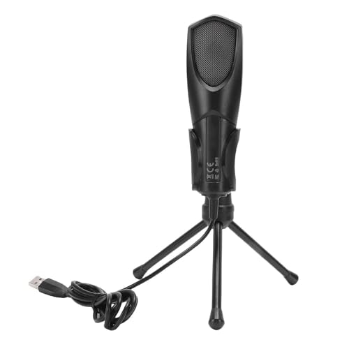 LICAEVEY Gaming Microphone, USB Condenser PC Mic with RGB Lighting and Tripod Stand for Streaming Podcasting Recording on Computer Laptop