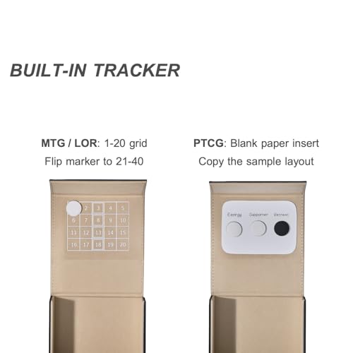 Pocket Dice Box (Adventurer Module) - Built-in Life Tracker - Fits 15 Counter Dice (15 mm) or 30+ Unsleeved Cards - Stores Inside Adventurer - MTG, PTCG & More (2. Wealth (Black/Pale Gold)) - color: 2. Wealth (Black/Pale Gold)