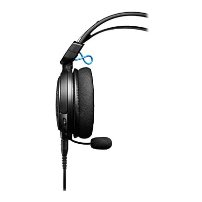 Audio-Technica ATH-GDL3BK Open-Back Gaming Headset, Black - color: Black