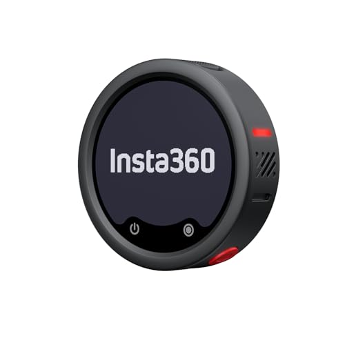 Insta360 Mic Pro Transmitter, Wireless Mini Lavalier Microphone for iPhone/Camera/Android, Video Recording, Bluetooth, Customizable E-Ink Display, 3-Mic Array, 32-bit Float Internal Recording