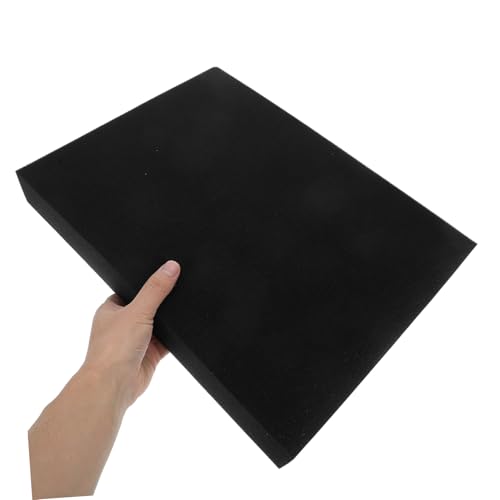 DOITOOL 4pcs Pre-cut Foam Inserts for Jewelry Box Tool Box and Game Storage Soft Black Cushioning Sheets for Crafts and Cases