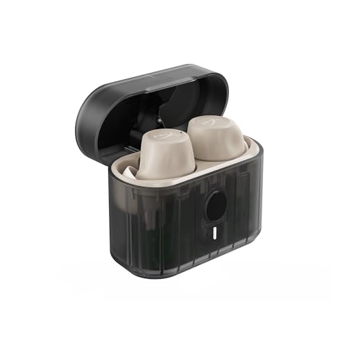 HyperX Cirro Buds Pro – True Wireless Earbuds, Active Noise Cancellation, ANC, Ambient Sound Mode, Low Latency, Bluetooth 5.2, IPX4, Fast Charge, PC, Nintendo Switch, Mobile - Tan - color: Tan