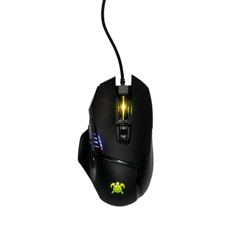 Super Slider V1 High Performance Wired Gaming Mouse, Adjustable DPI up to 19,000, RGB LED On-Board Memory, PC/MAC