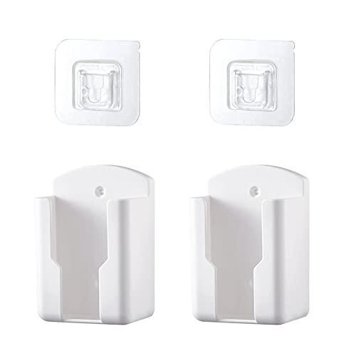 2 Pcs Wall Mount Remote Control Holder, Media Player Controller Holder, Air-Conditioner & TV Remote Organizer Caddy Box for Home Nightstand Office Desk School Supply Storage (Medium,2.44inch) - size: Medium,2.44inch