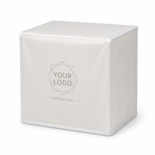 Custom Frosted PVC Dust Cover, Made to Size, Zipper Drawstring - color: Frosted Pvc