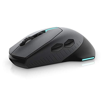 Alienware Wireless Gaming Mouse AW610M, 16000 DPI, 400 IPS, 7 Buttons | USB Wired, Optical Sensor, Programmable Controls, 1000Hz Polling, RGB Lighting, Dark Side of the Moon - color: AW610M - Dark Side of the Moon