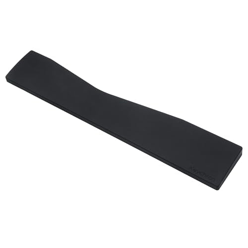 Keychron Black Silicone Wrist & Palm Rest, 17.56" for 100% Alice Layout Mechanical Keyboards (Q13 Max / Q13 Pro) – Full Honeycomb Anti-Slip Base, Smooth and Soft Typing Support - color: Black, size: 17.56" Alice Full Size - Q13 Max / Q13 Pro