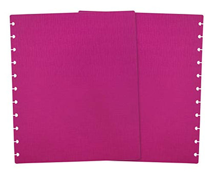 Talia Discbound Notbook - Cover and Disc Set (Set 3 (3pk), Letter Set) - Black, Blue, 90's Pink - color: Set 3 (3pk), size: Letter Set