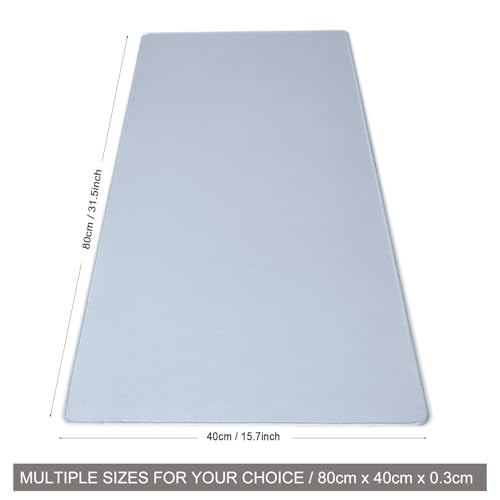 Big Mouse Pad Gaming, Stitch Mouse Pad, Pad for Keyboard and Mouse, Large Mouse Mat, Spill-Proof Surface and Anti-Skid Base, XXL 31.5” x 15.8” 80 x 40cm | DOBAOJIA XXL Gaming Mouse Mat,Desk Mat,PC Mat,Spill Proof Surface and Non-Slip Base - color: 12 Grey