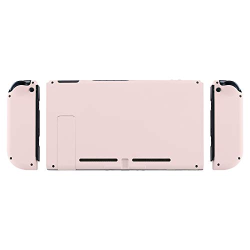 eXtremeRate DIY Replacement Shell Buttons for Nintendo Switch, Cherry Blossoms Pink Back Plate for Switch Console, Custom Housing with Full Set Buttons for Joycon Controller [Only Shell, NO Console] - color: Cherry Blossoms Pink