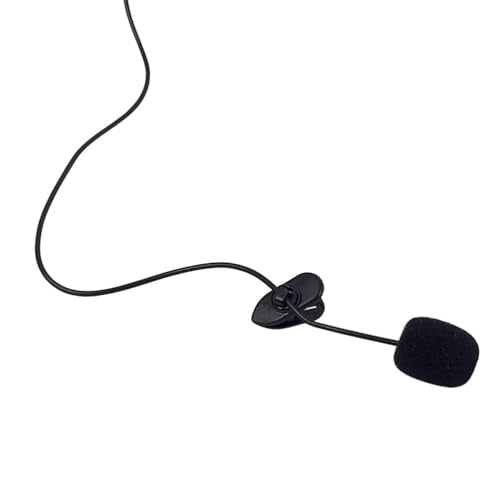 SEWACC Portable Mini Clip Microphone Plug for Smartphone Tablet Voice Capture Compatible with Computer Recording Interview Streaming Black