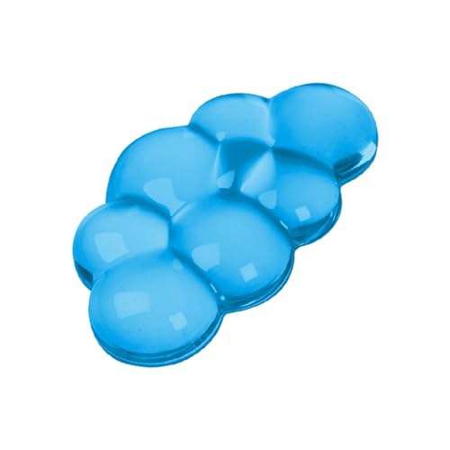 Gel Cloud Mouse Wrist Rest, Cute Wrist Support and Arm Support for Mouse Rest Typing Pain Relief，Suitable for Office/Computer/Laptop/Gaming (Transparent Blue) - color: Mouse Blue