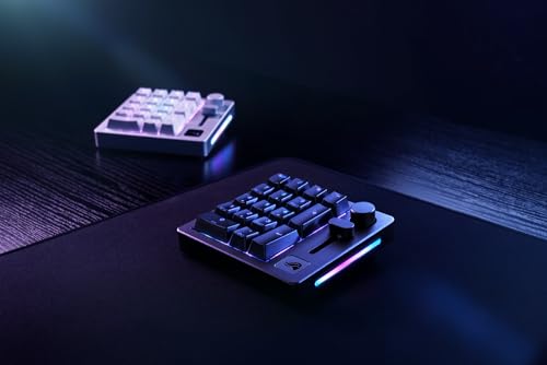GLORIOUS GMMK Macro Pad - Black Mechanical Numpad - 10 Key USB Keypad - Hotswap, Programmable Volume Knob, RGB Backlit, Wired & Wireless Bluetooth- Gaming Keyboard Number Pad - color: Black Slate