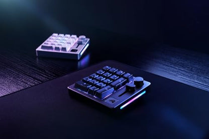 GLORIOUS GMMK Macro Pad - Black Mechanical Numpad - 10 Key USB Keypad - Hotswap, Programmable Volume Knob, RGB Backlit, Wired & Wireless Bluetooth- Gaming Keyboard Number Pad - color: Black Slate