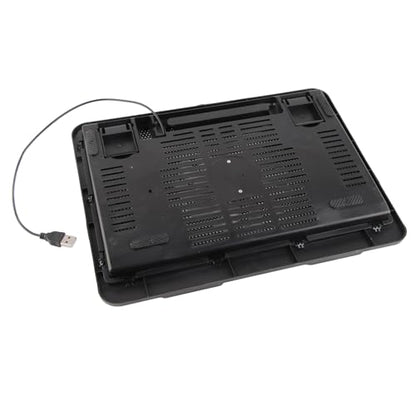 Laptop Cooler Pad Base, Gaming Laptop Cooler Fans, Notebook Gaming Fan Stand for Preventing Overheating and Potential Performance Issues(Black)