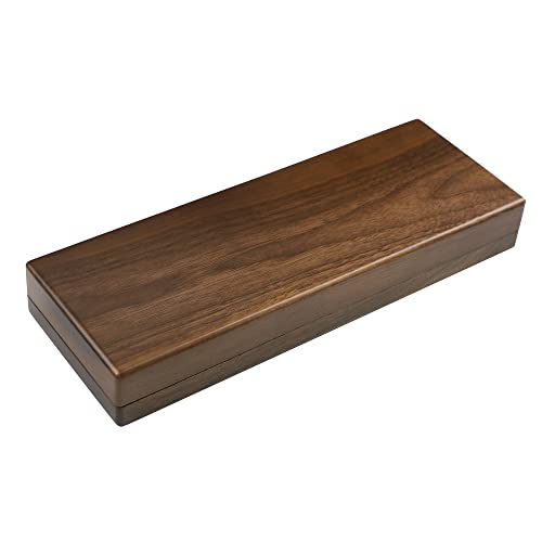 YMDK Handcraft GH60 Solid Wooden Case for 60% Mini Mechanical Gaming Keyboard Compatible Poker2 Pok3r Faceu 60 Wooden Shell (Walnut Box) - color: Walnut Box Case