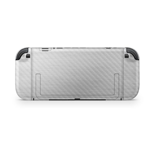 Carbon Fiber Gaming Skin Compatible with Nintendo Switch 2 Console Only - Cold Steel - Premium 3M Vinyl Protective Wrap Decal Cover - Easy to Apply | Crafted in The USA by MightySkins - color: Cold Steel, size: Switch 2 Console Skin Only, style: Textured